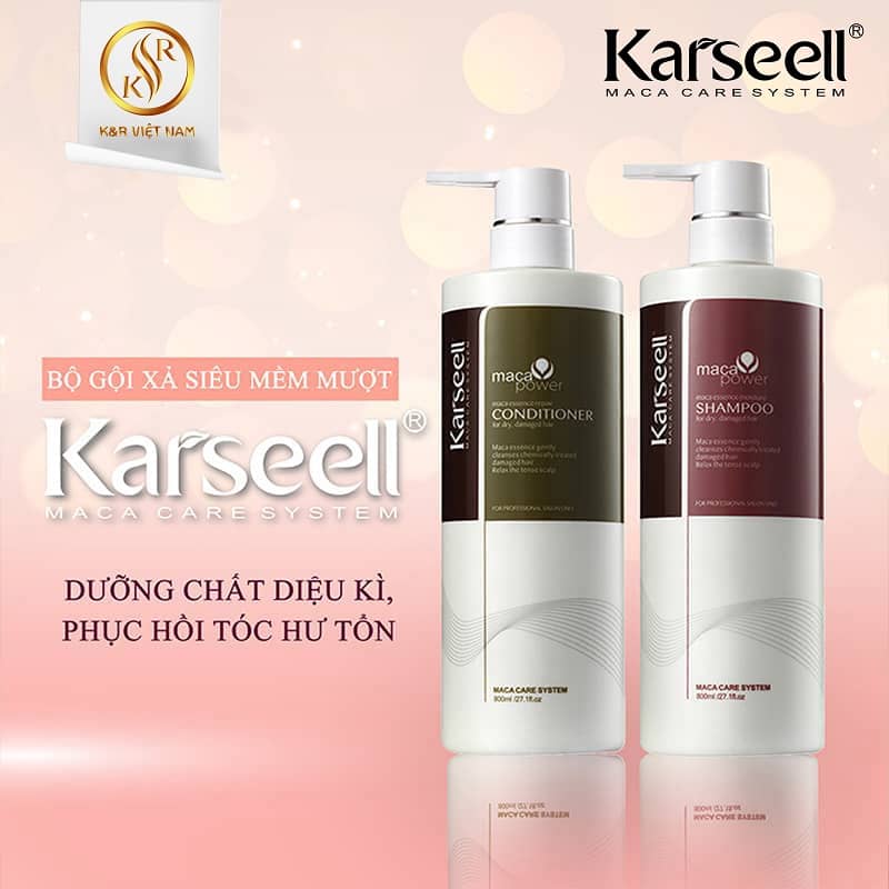 Cặp Gội Xả Karseell 800ml