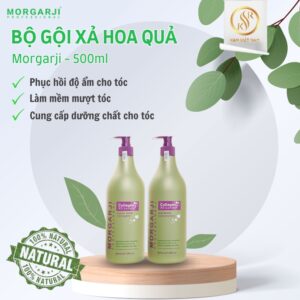 Cặp Gội Xả Hoa Quả Morgaji 500ml Phục hồi tóc