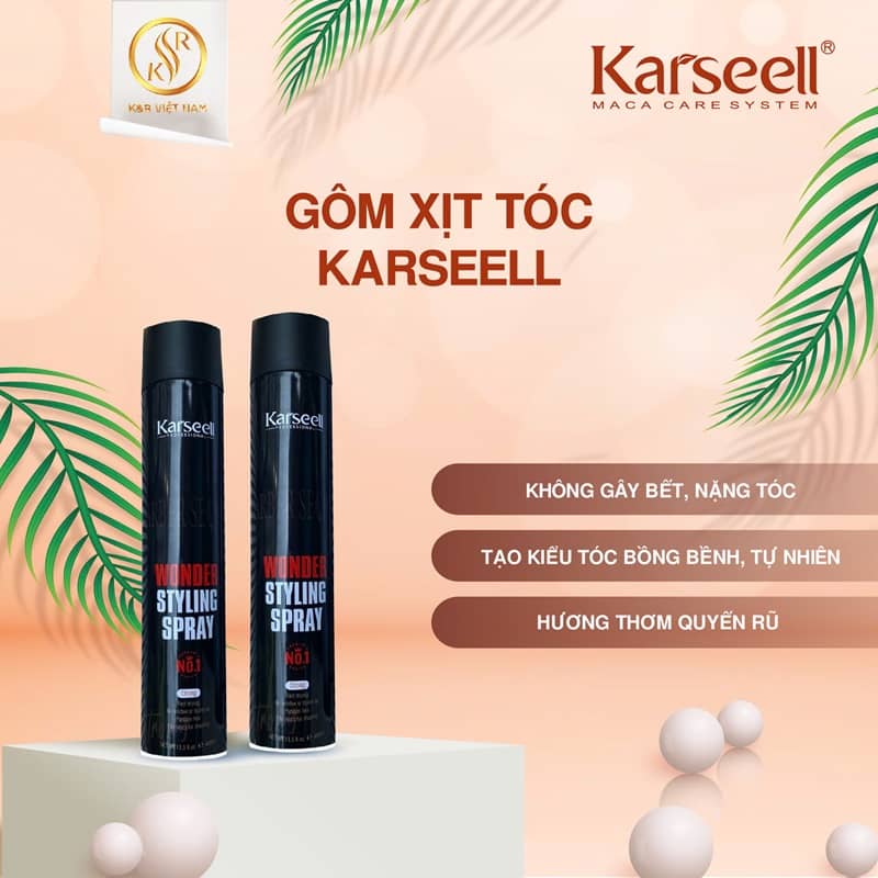 Gom Xit Toc Karseell 400ml