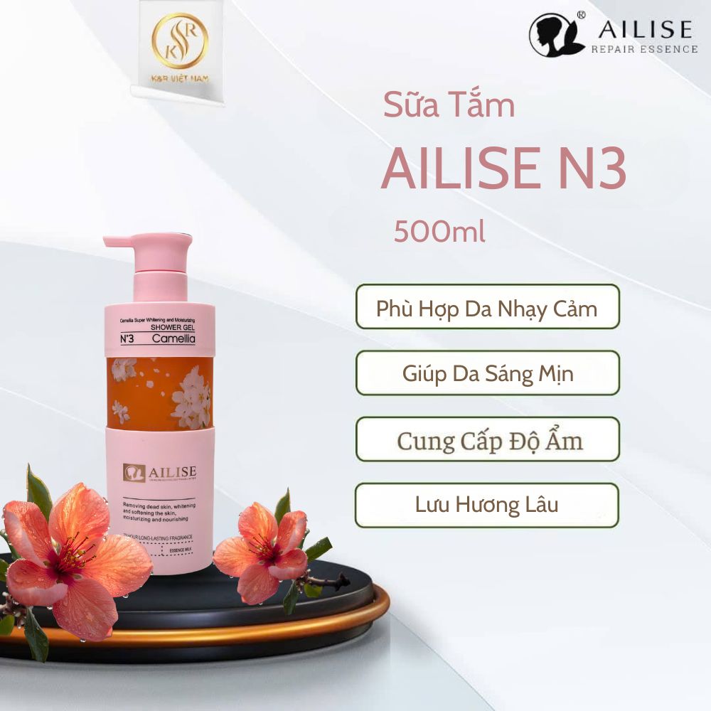 Sữa Tắm Ailise N3 500ml Sữa Tắm Ailise N3 500ml